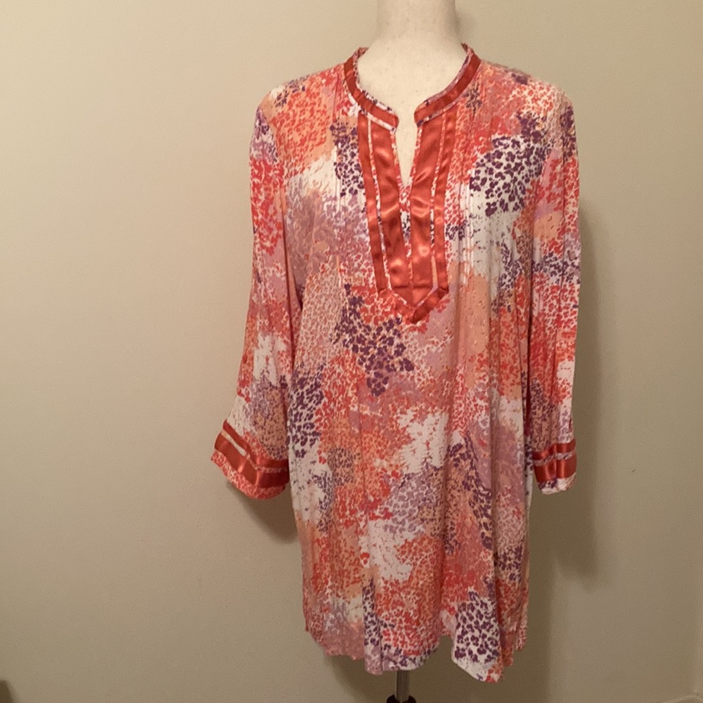 Calvin Kline Multicolored Tunic Top XL